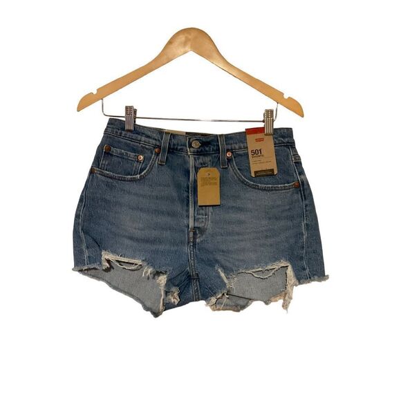 Levi’s 501 High Rise Cut Off Shorts - Picture 1 of 8